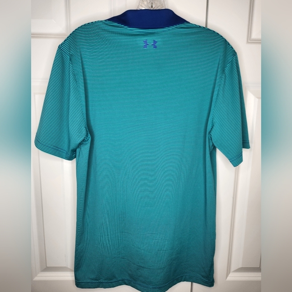 NWOT Under Armour Men's Heatgear striped Polo Size S - Picture 2 of 4